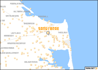 map of Sandy Brae