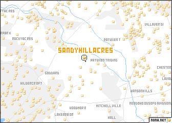 map of Sandy Hill Acres