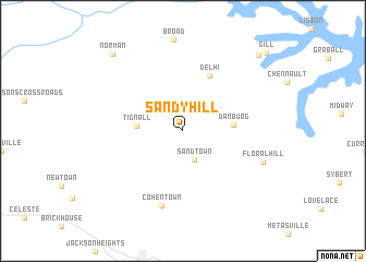 map of Sandy Hill