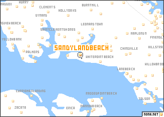 map of Sandyland Beach