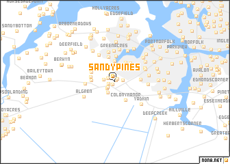 map of Sandy Pines