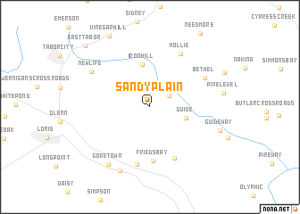 map of Sandy Plain