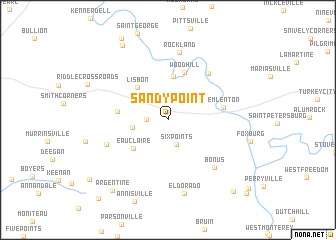 map of Sandy Point