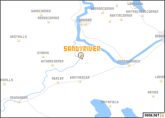 map of Sandy River