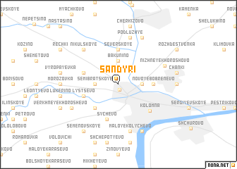 map of Sandyri