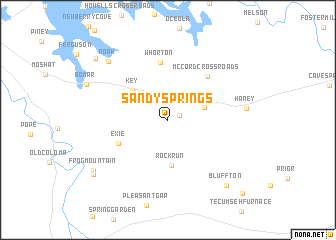 map of Sandy Springs