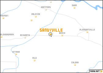 map of Sandyville