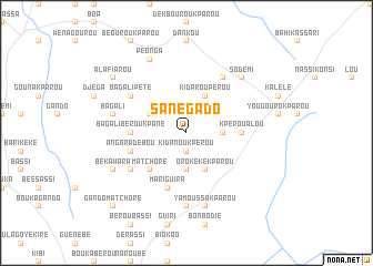 map of Sanégado