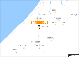 map of San Enrique