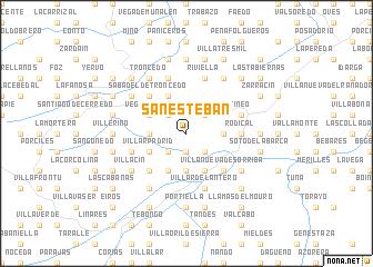 map of San Esteban