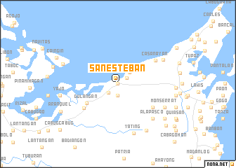 map of San Esteban