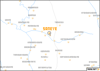 map of Sanèyé