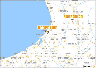 map of San Fabian