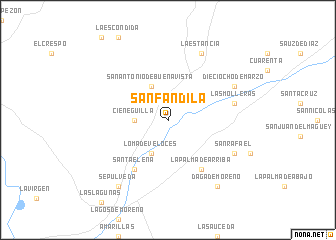 map of San Fandila