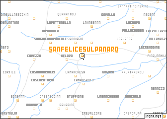 map of San Felice sul Panaro