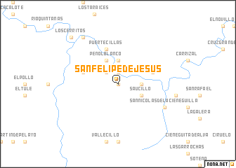 map of San Felipe de Jesús
