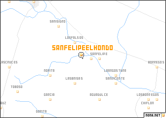 map of San Felipe El Hondo