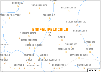 map of San Felipe Lachilo