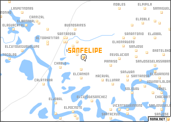 map of San Felipe