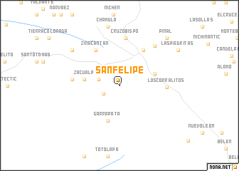 map of San Felipe