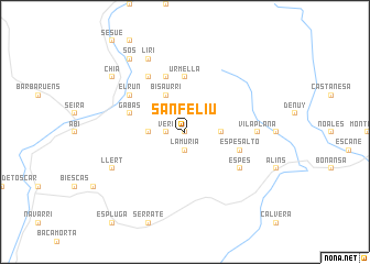 map of San Feliú