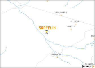 map of San Félix
