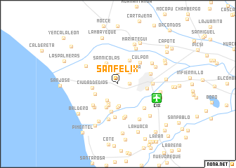 map of San Félix