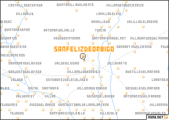 map of San Feliz de Órbigo