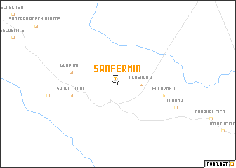 map of San Fermin
