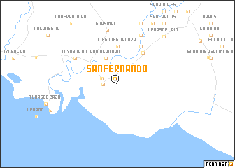 map of San Fernando