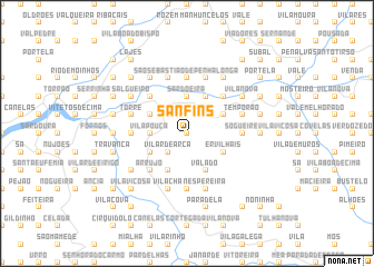 map of Sanfins