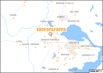 map of Sanford Farms