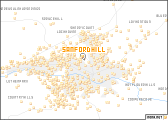 map of Sanford Hill