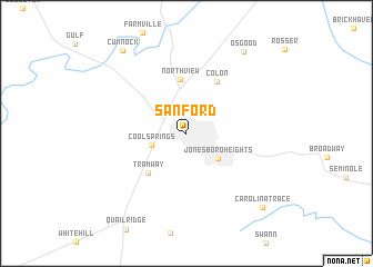 map of Sanford