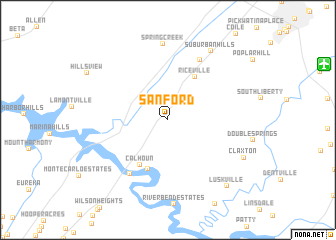 map of Sanford