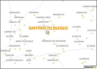 map of San Francisco de Asís