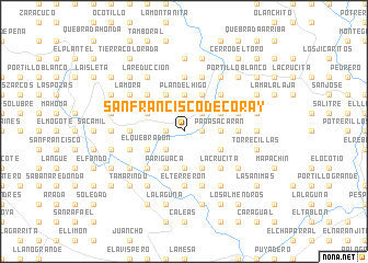 map of San Francisco de Coray