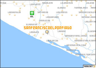 map of San Francisco El Porfiado