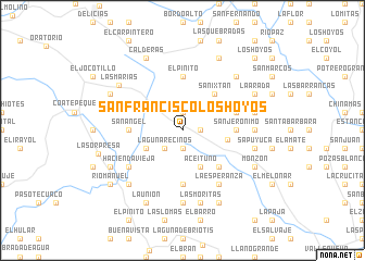 map of San Francisco Los Hoyos