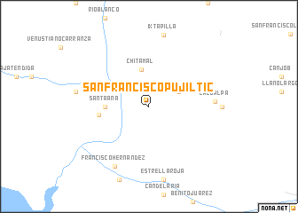 map of San Francisco Pujiltic