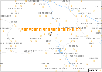 map of San Francisco Sacachichilco