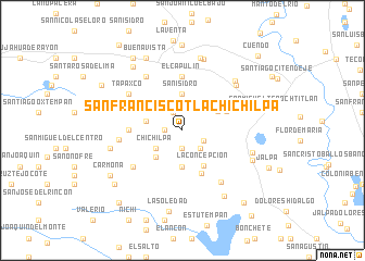 map of San Francisco Tlachichilpa