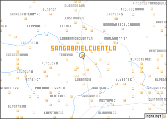 map of San Gabriel Cuentla