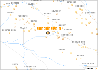 map of Sangān-e Pā\