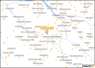 map of Sangān
