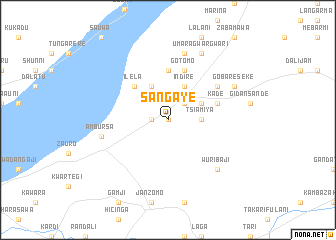 map of Sangaye