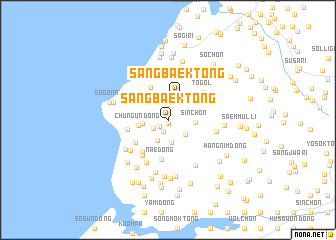 map of Sangbaek-tong