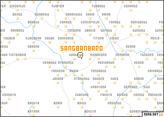 map of Sangbanbaro