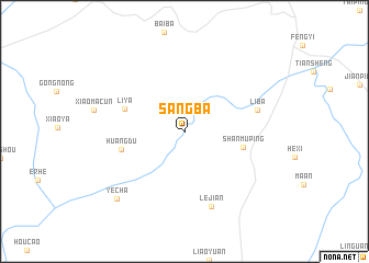 map of Sangba