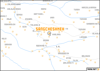 map of Sang Cheshmeh